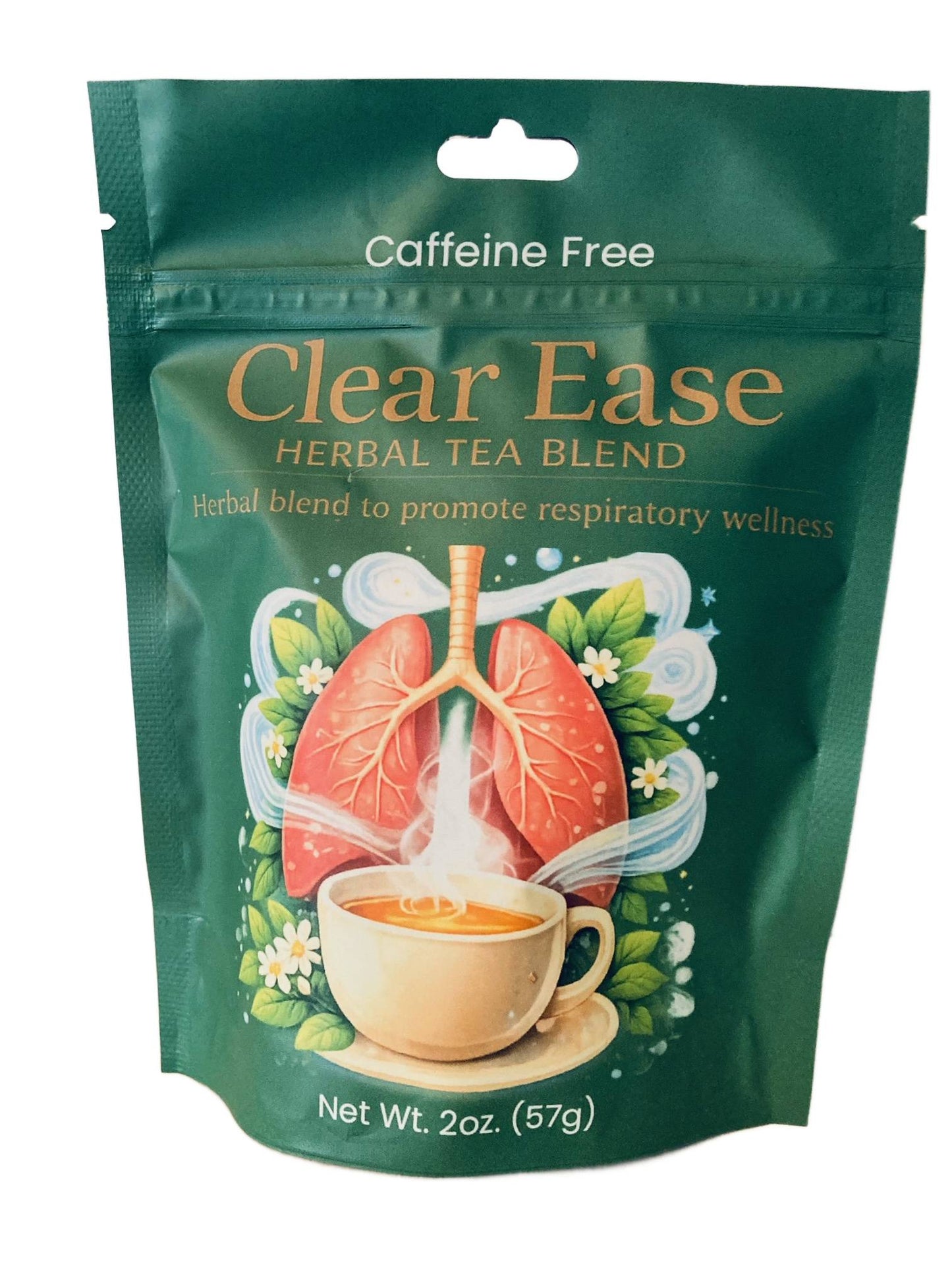 Clear Ease Respiratory Wellness Tea with Mullein Peppermint Caffeine Free